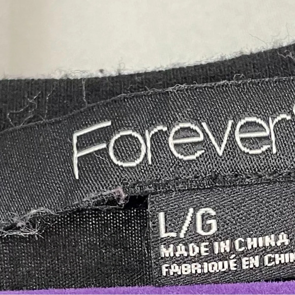 Forever 21 Black Sequin Top 3/4 Sleeves‎ - Picture 2 of 3